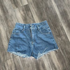 High Waisted Jean Shorts